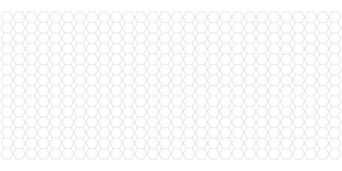 Straight Hexagonal Grid Pattern in Light Gray geometric pattern repeating pattern