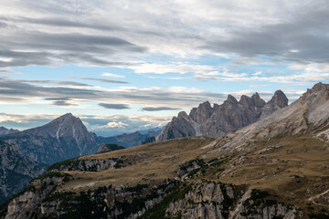 Beautiful natire in nature park Tre Cime di Lavaredo, Dolomites, Italy