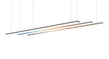 Modern led ceiling lamp isolated on white background for interior design