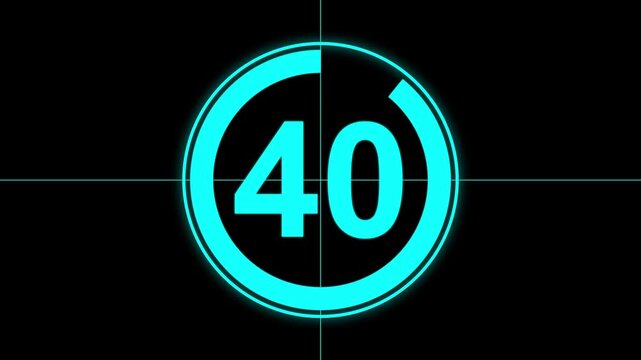 Circle countdown timer 45 seconds animation from 45 to 0 seconds, 45 Seconds countdown timer, Countdown timer, circle countdown animation for special deal Promotions.