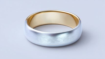 Romantic silver wedding ring signifies eternal love for happy valentine day