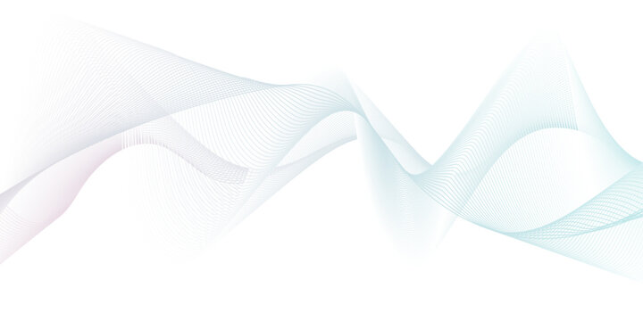 Dynamic minimal smoke sound line. Energy abstract smooth colorful gradient frequency isolated element creative blend. Science tech swirls with thin twisted connected vibration simple grid.