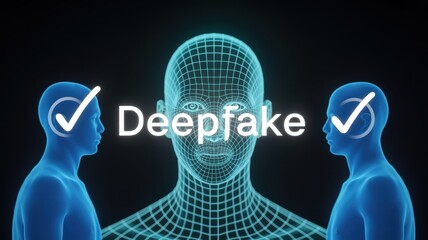 AI-generated deepfake identity concept showing human face replication and digital impersonation risk, raising cybersecurity concerns in biometric verification and personal data protection systems.