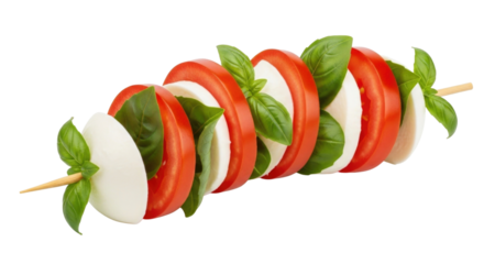 Caprese skewer 3d cartoon isolated transparent png background transparent background cutout png
