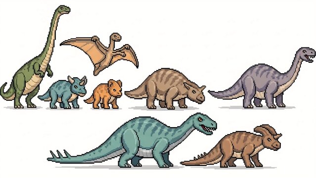 Pixel-style critters leap across retro screen, 8-bit tails flick, loop endless neon arcade chase.
- Powered by Adobe