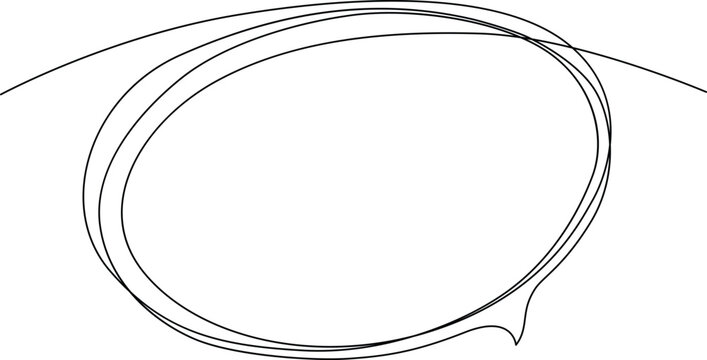 Abstract oval shapes in black and white Vector