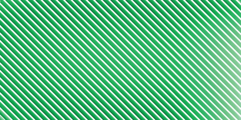 Obraz premium Plain diagonal green and white pattern stripe background. Diagonal striped background. Line stripe design patterns. Retro and vintage design concepts.