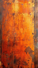 Grunge rusty orange and brown metal or corten steel stone texture background, symbolizing decay, strength, and industrial aging, ideal for wide banners and panoramas