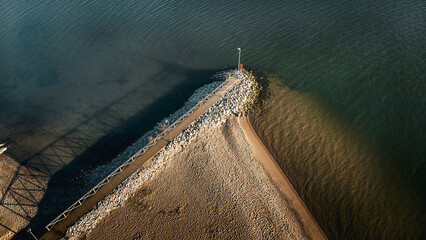 Aerial View of Ruissalo Beach and Pier in Turku, Finland