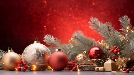 
Red Christmas Background