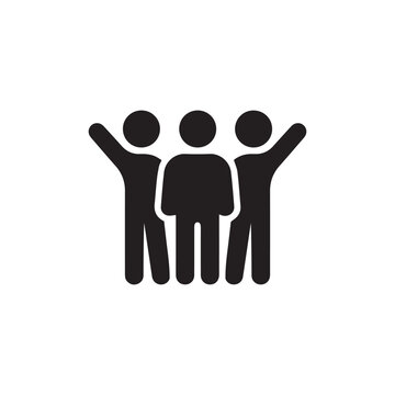 People relationship vector icon. brotherhood filled flat sign for mobile concept and web design. Friends, friendship glyph icon. Symbol, logo illustration. Vector graphics 