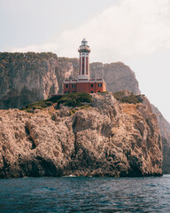 lighthouse on the rocks, island of Capri © sharon