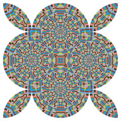 op art creative geometric pattern, ornament, modern abstract colorful background, original vector decoration