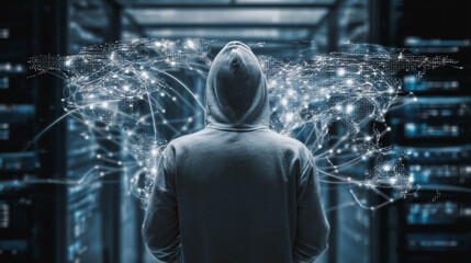 Hackers are planning to hack and attack Zeroday networks and cyber security systems in Smart digital city with connection network reciprocity over the cityscape . Concept of future smart wireless city