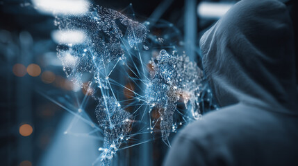 Hackers are planning to hack and attack Zeroday networks and cyber security systems in Smart digital city with connection network reciprocity over the cityscape . Concept of future smart wireless city