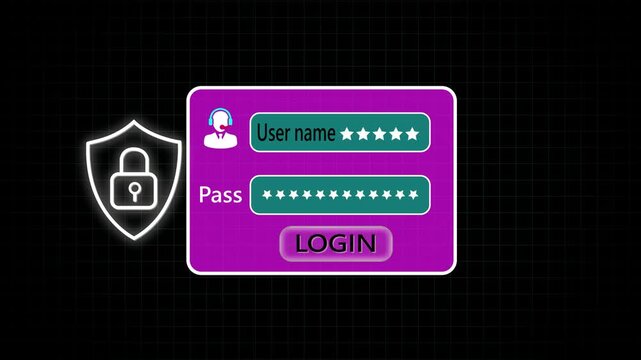 A fingertip touches a floating login box showing hidden password dots on binary rain for secure credential verification and cybersecurity concept