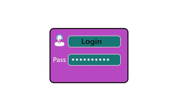 A user selects a holographic login form with password field and shield icon in a dark studio for enterprise cybersecurity authentication