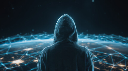 Hacker are planning to hack and attack networks and cyber security , innovative Smart city and graphs with statistics to analyze business potential and predict future developments in company growth.