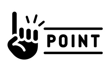 Fototapeta premium Hand pointing to the right isolated on white background, Vector, illustration