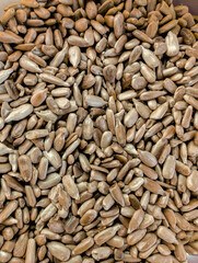 Peeled Sunflower Seeds Background Texture
