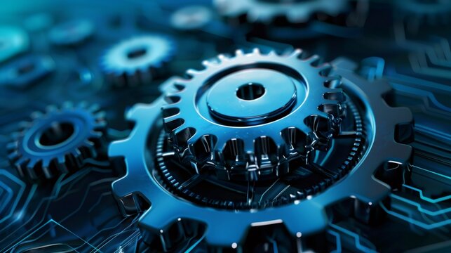 Metal gears connecting circuit board structure and technology - Powered by Adobe