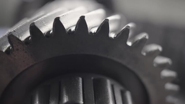 cogwheel gears mechanism. industrial machinery