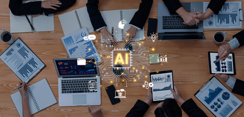 A concept of a global AI platform providing integrated business solutions. This central intelligence powers worldwide operations, from data analysis and automation to innovation. Fermion