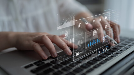 Data dashboard and analytics system supports business, analytics, and data insights through centralized charts, statistics, and monitoring interface Latch