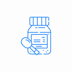 measuring spoon syrop icon sign vector