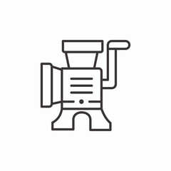 meat grinder icon sign vector