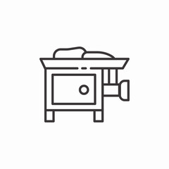 meat grinder machine icon sign vector
