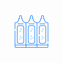 medical ampoule icon sign vector