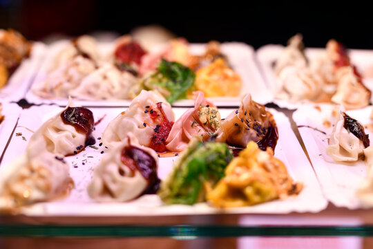 Gyozas empanadillas japonesas de diferentes rellenos y sabores