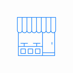 window seat cafe icon sign vector