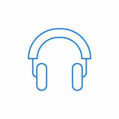 wireless headphones icon sign vector