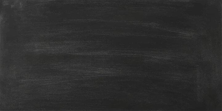A blank blackboard with chalk on a dark grunge texture surface and old grey vintage wall backdrop. black, fabric, paper, pattern, material, textured, canvas, leather, metal, wallpaper