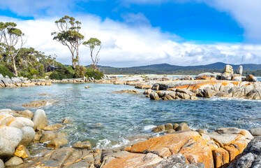 Bay of fires conservation area in Tasmania