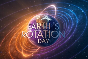 Abstract Earth Rotation Helix Wrapping Sapphire Planet In Cosmic Space.