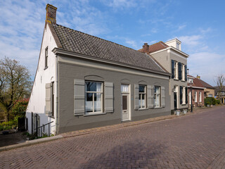 Historical village of Drimmelen,  Noord-Brabantt province, The Netherlands