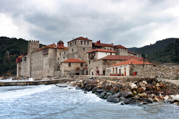 Holy Orthodox Monastery of Esphigmenou on Mount Athos Greece