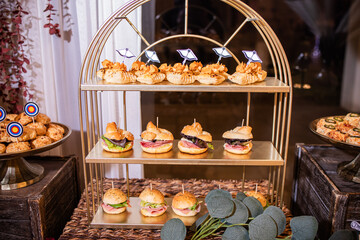 escaparate de sandwiches
