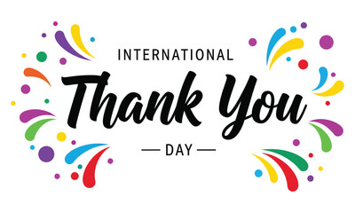International thank you day celebration graphic