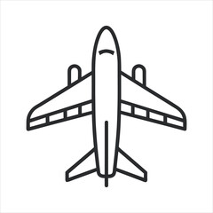  Modern Airplane Line Art Travel Icon