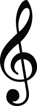 Treble clef symbol Vector