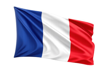 Fototapeta premium France national flag unfurling, french tricolor banner waving, representing patriotism, pride, and national identity