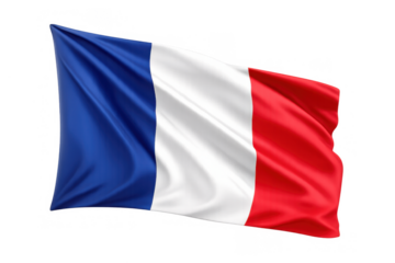 France national flag unfurling, french tricolor banner waving, representing patriotism, pride, and national identity