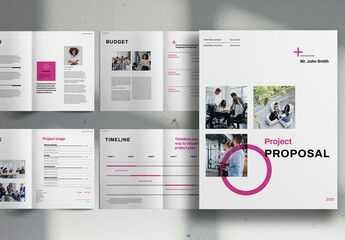 Magenta Studio Project Proposal Brochure Layout