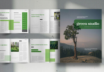 Green Startup Design Studio Brochure Layout