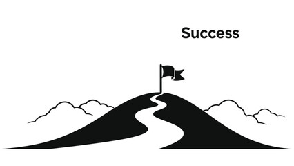 Achieving success through a winding path to the top