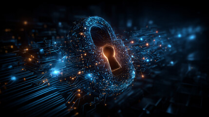 Hi-tech digital technology futuristic circuit digital.Abstract futuristic design,security,protection technology concept.Modern futuristic design.Abstract technology vector illustration background.